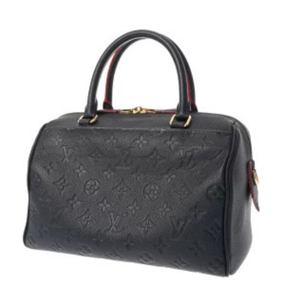 Louis Vuitton Marine Rouge Empreinte Handbag Bandouliere Blue Speedy